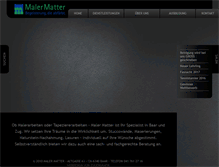 Tablet Screenshot of maler-matter.ch